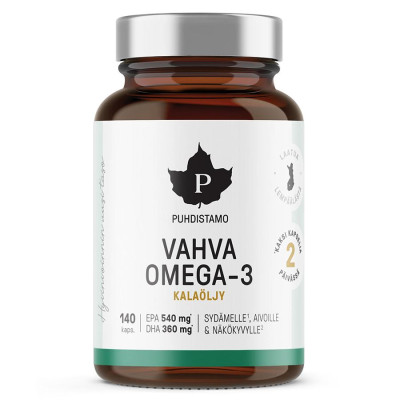 Puhdistamo Strong Omega 3 140 kapslí (540mg EPA, 360mg DHA)