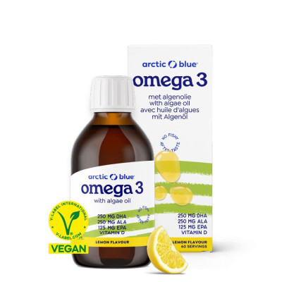 Arctic blue® Vegan Omega 3 Algae 150ml (Konopný olej +...