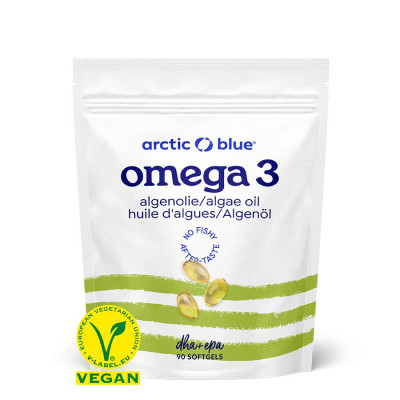 Arctic blue® Vegan Omega 3 Algae 90 kapslí (420mg DHA and...