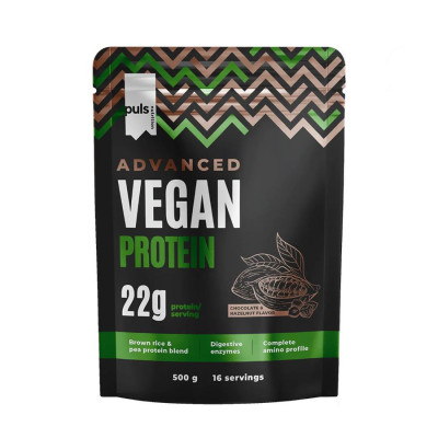 PULS nutrition Vegan Protein 500g chocolate and hazelnut