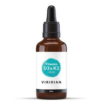 Viridian Nutrition Vitamin D3 and K2 liquid 50ml