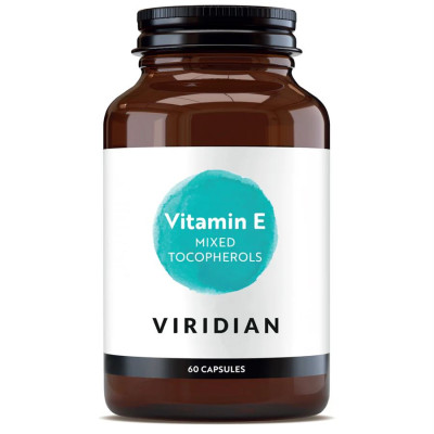 Viridian Nutrition Vitamin E Mixed Tocopherols 60 kapslí