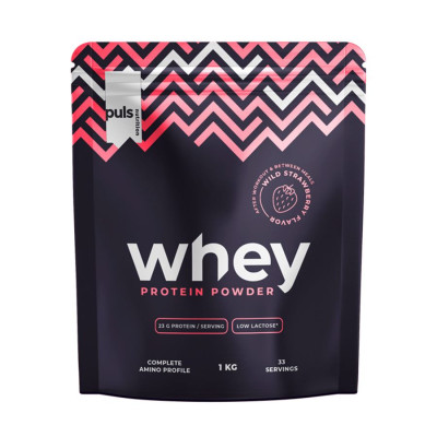 PULS nutrition Whey Protein 1kg wild strawberry
