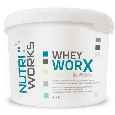 Nutrimarket Oy Whey Worx 4 kg vanilka