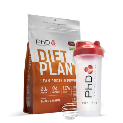 PhD Nutrition Diet Plant Protein 1 kg slaný karamel +...