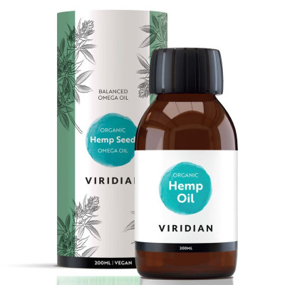 Viridian Nutrition Hemp Seed Oil 200ml Organic