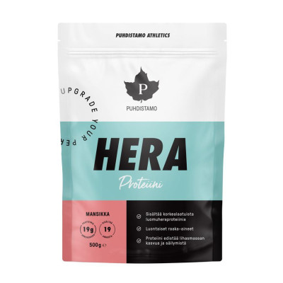 Puhdistamo HERA Protein 500g jahoda (Whey Protein)