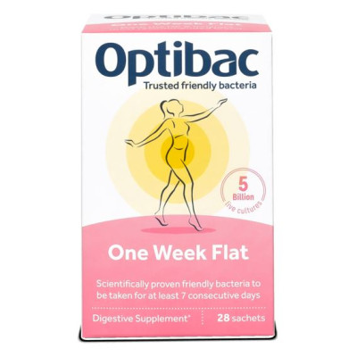 Optibac One Week Flat (Probiotika při nadýmání) 28 x 1,5...