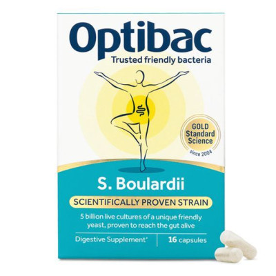 Optibac Saccharomyces Boulardii (Probiotika při nadměrném...