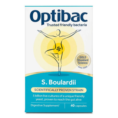 Optibac Saccharomyces Boulardii (Probiotika při nadměrném...