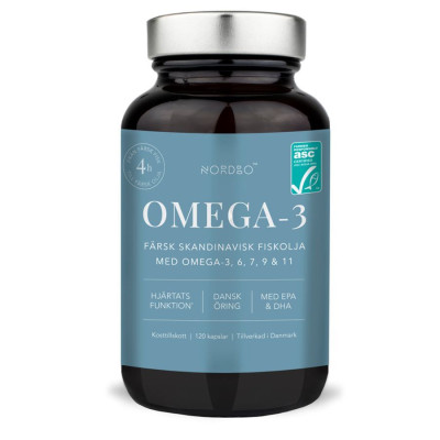 Nordbo Scandinavian Omega-3 Trout Oil 120 kapslí SK