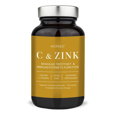 Nordbo Vitamin C and Zinek 100 kapslí