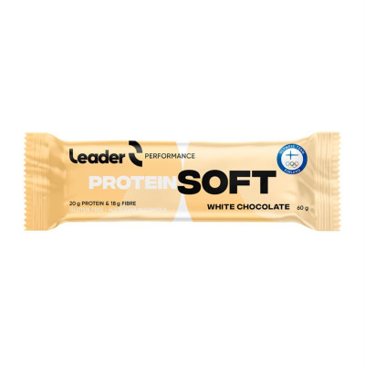 Leader Soft Protein Bar 60 g bílá čokoláda